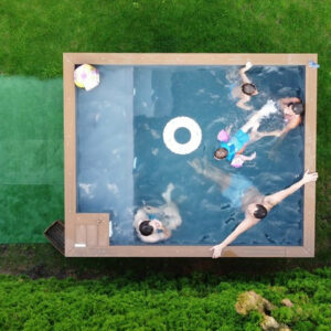 Container spa per piscina 3.0mx 2,5m con jacuzzi, pacchetto di comfort-Nuovo