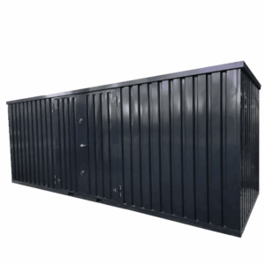 Contenitore nero Dimantable 6 x 2 metri - con doppia porta sul lato 6 metri-Nuovo